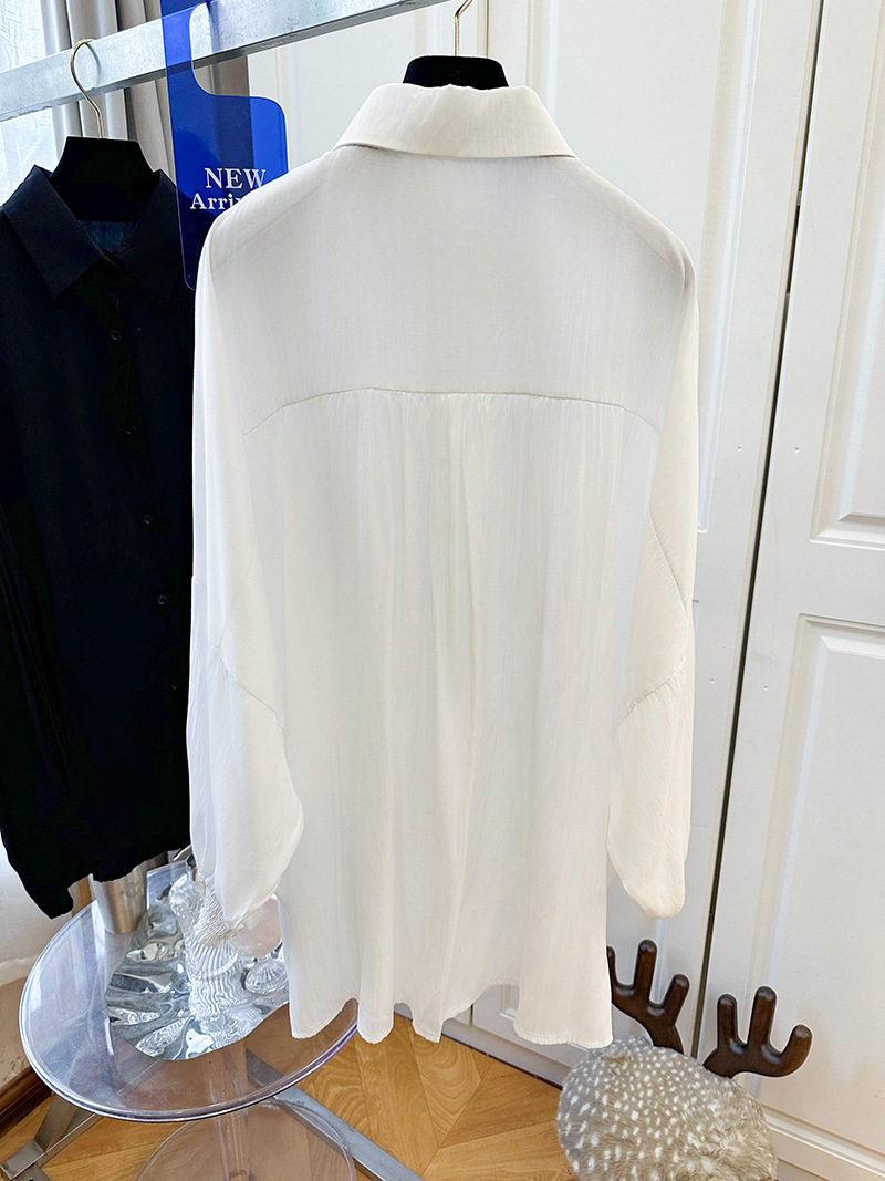 Chaqueta Camisa de Protección Solar de Manga Larga para Mujer de Poliéster para Otoño image 6