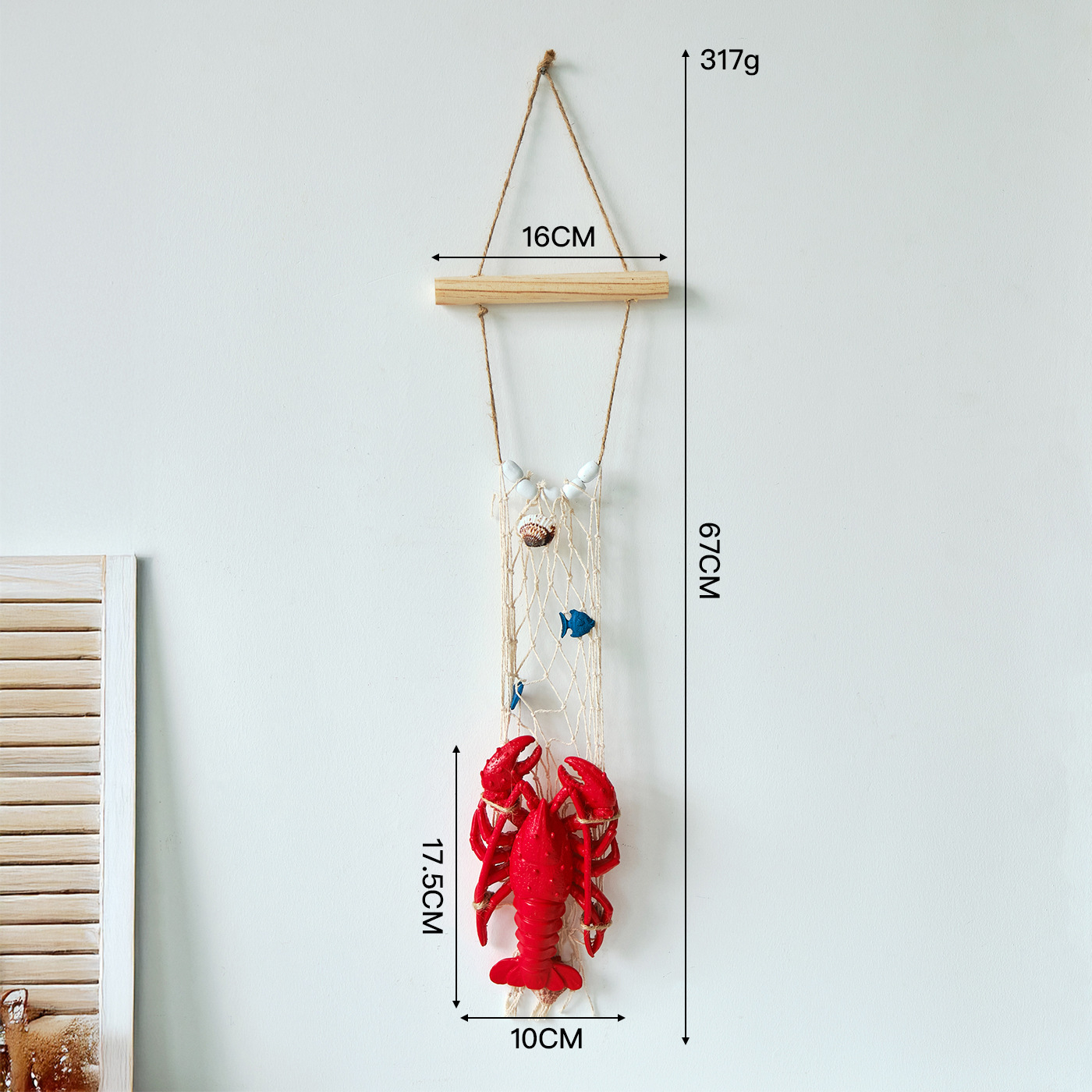 Red de celebridades Simulación de resina Cangrejo de cangrejo Modelo Colgante Mariscos Restaurante Decoración de pared Hotel Mercado nocturno Colgante de pared