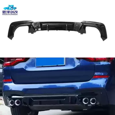 Suitable for Bmw X3 G01 2017-2019 Competition Model Rear Lip with Dual Outlet Rear Diffuser