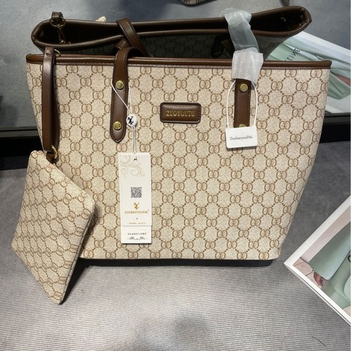 2024 New Women's Tote Bag Large Capacity Korean Style Handbag Vintage Floral Letter Retro Versatile Crossbody Bag Cross-border