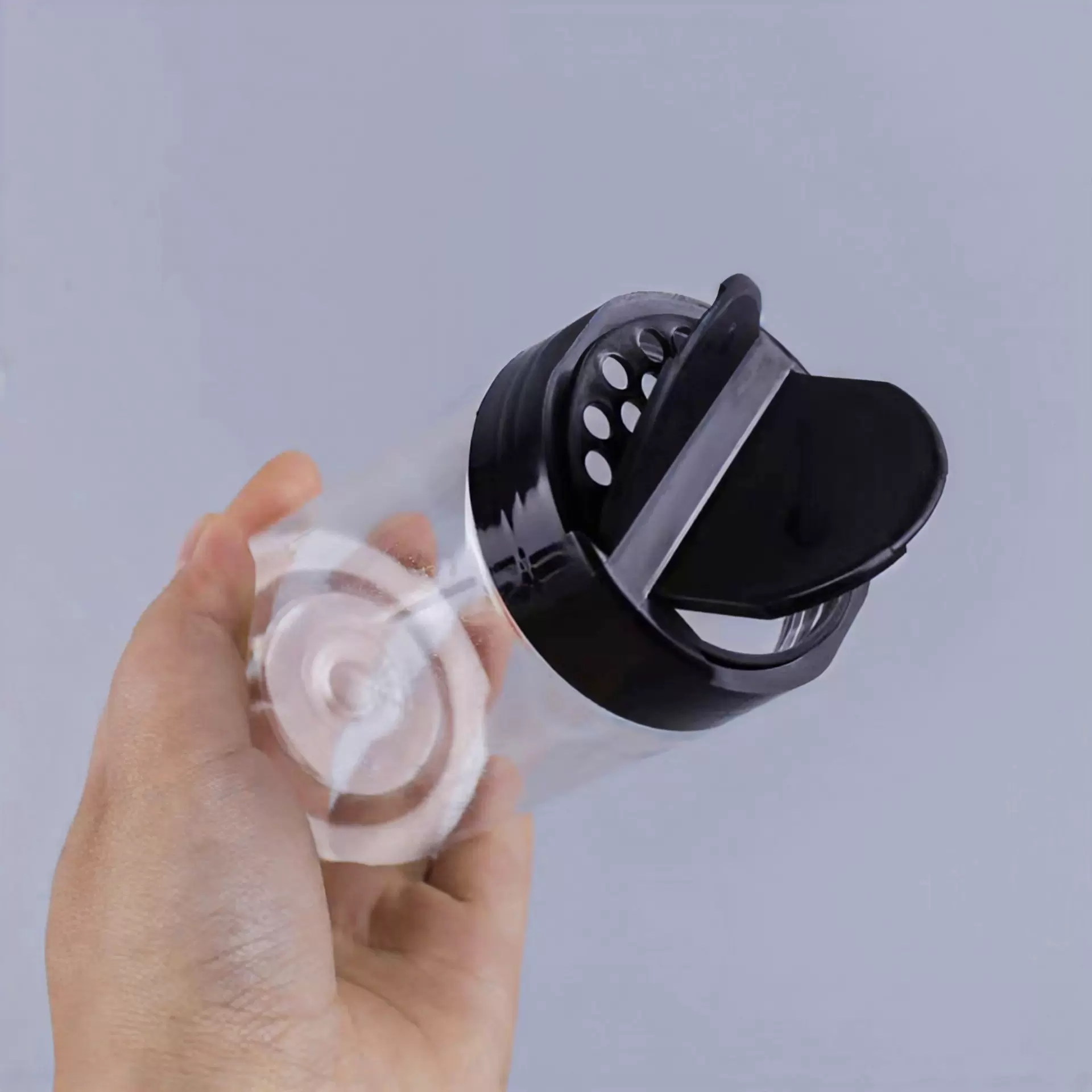 瓶子蝴蝶盖塑料罐双开口调料分装撒粉瓶pet家用胡椒粉瓶辣椒粉