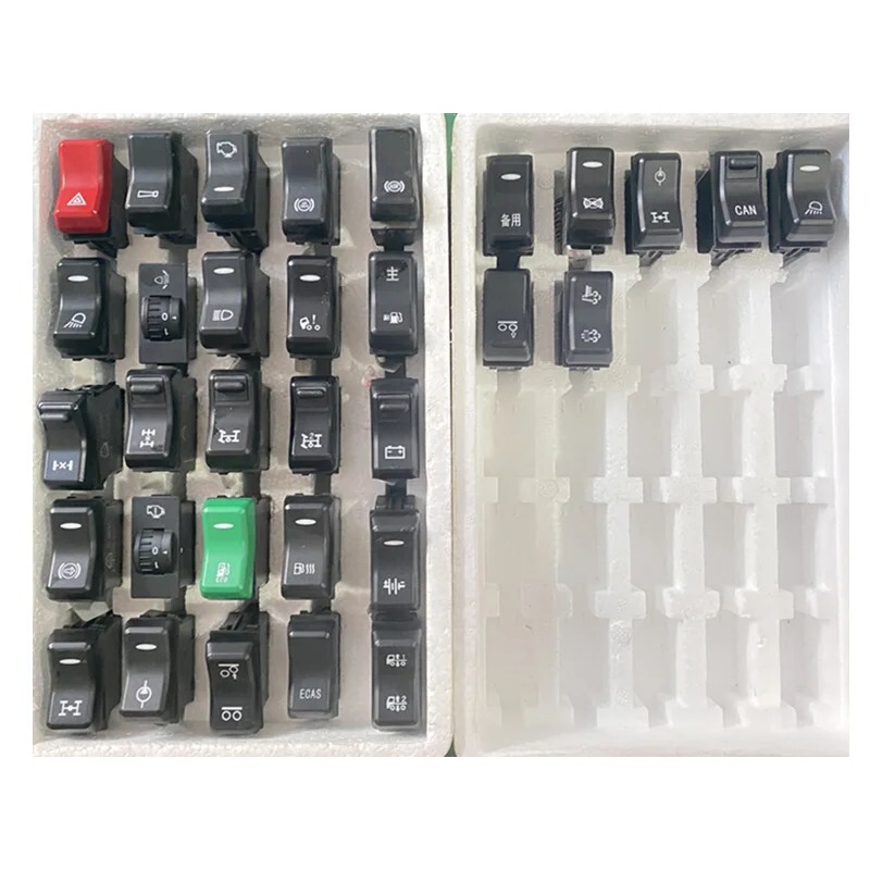 China Heavy Duty Truck Shandeka SITRAK C7H's dashboard rocker switch, differential lock, power take-off device, and lighting China Heavy Duty Truck Shandeka SITRAK C7H's dashboard rocker switch, differential lock, power take-off device, and lighting