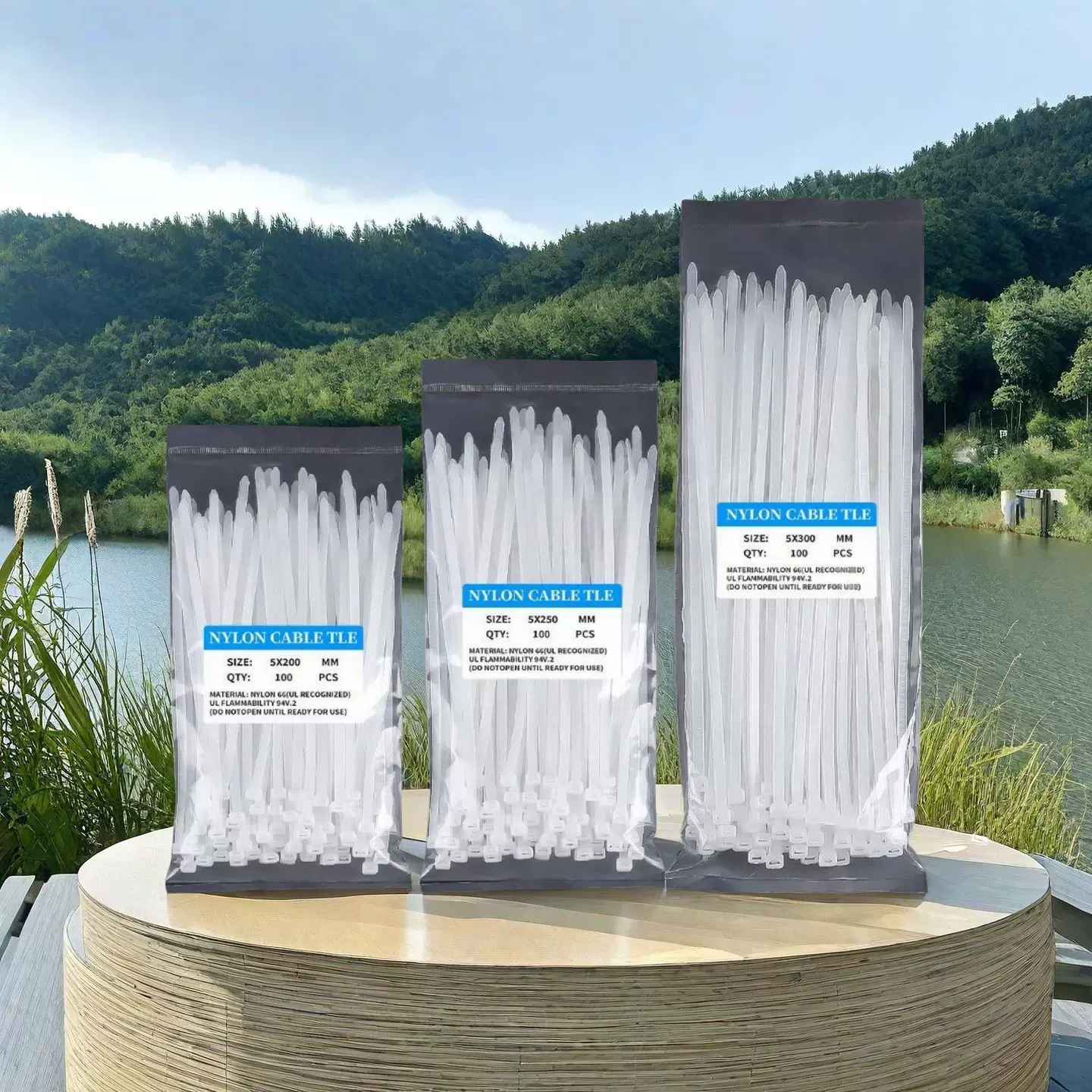 批发自锁式尼龙扎带3*100*4*150*5*200*8*300塑料扎线带捆绑束线