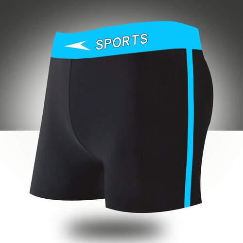 Men's Wide Waist Flat-bottom Swim Trunks Plus Size Men's Swim Suit Beach Hot Spring Fashion Quick-drying Swim Trunks Manufacturer