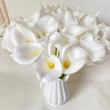 高档仿真手感pu迷你马蹄莲仿真花 mini仿真马蹄莲 花束装饰花