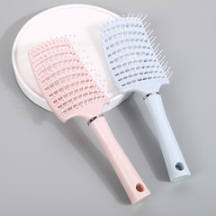 網紅新款按摩梳時尚簡約蓬鬆發梳家居頭皮按摩捲髮排骨梳梳子批發