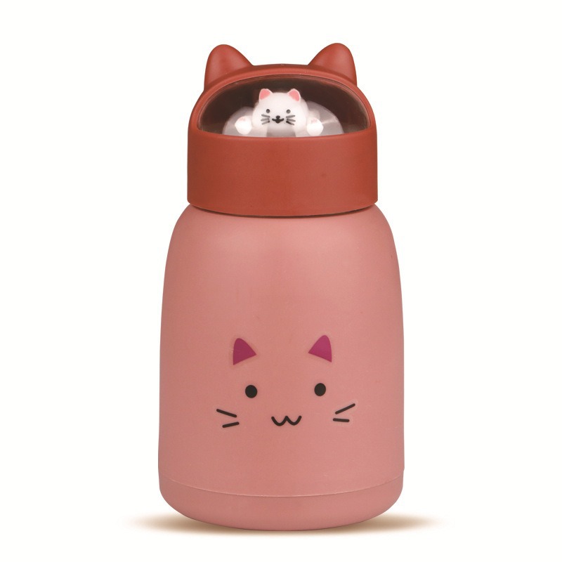 Tazas de agua encantadoras para niños, tazas de vidrio de dibujos animados de doble capa, tazas de agua para estudiantes, tazas de regalo de inauguración, tazas bonitas