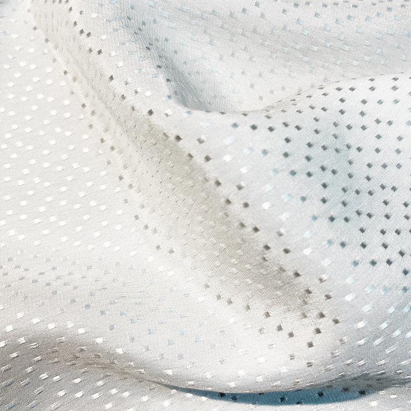 Nuevo Producto 2024, Seda Fangda de 16 Momme, 140 cm de Ancho, Jacquard de Seda de Morera con Pequeños Cuadros, Seda Pura