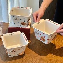 トムとジェリー周辺セラミックフライドポテトボウルカップルポップコーンフルーツサラダボウル新しい高価値誕生日ギフト