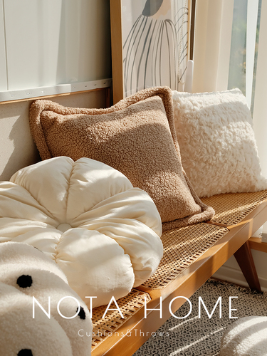 Wholesale odd cushion living room sofa pillow plush cushion soft solid color pillowcase modern minimalist bed square cushion