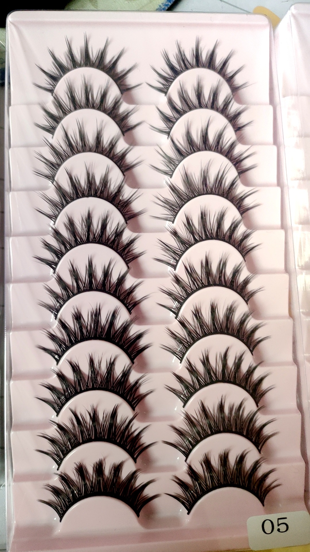 Cos pequeño diablo cómic pestañas falsas hadas de pelo natural imitación injerto puede segmentar las pestañas de ojo superior