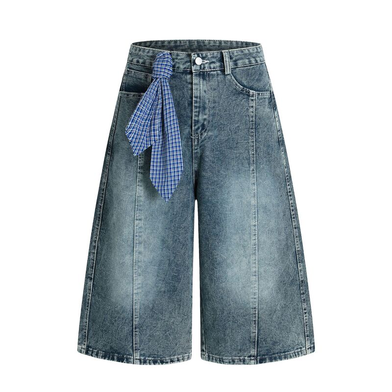 American retro 2026 spring-summer new thin wide-leg jeans for women, slimming and loose-fitting design, cropped casual pants American retro 2026 spring-summer new thin wide-leg jeans for women, slimming and loose-fitting design, cropped casual pants