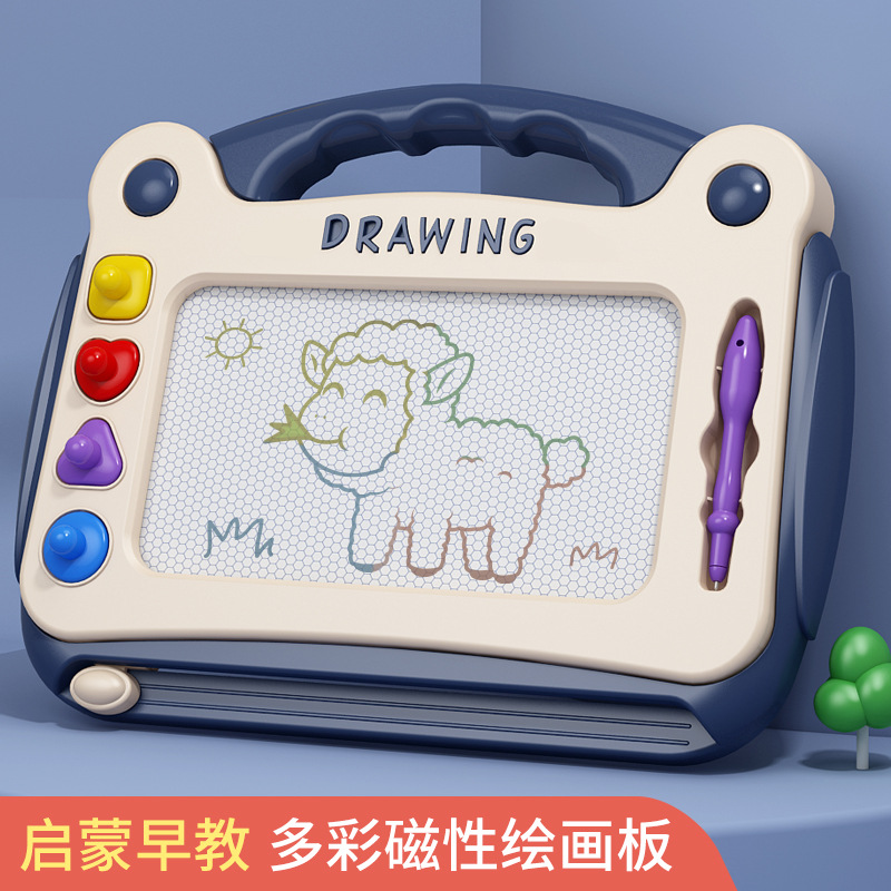 Tablero de dibujo para niños, gran educación temprana para bebés y niños pequeños, se puede borrar para eliminar el graffiti del bebé, tablero de escritura magnético, juguete educativo