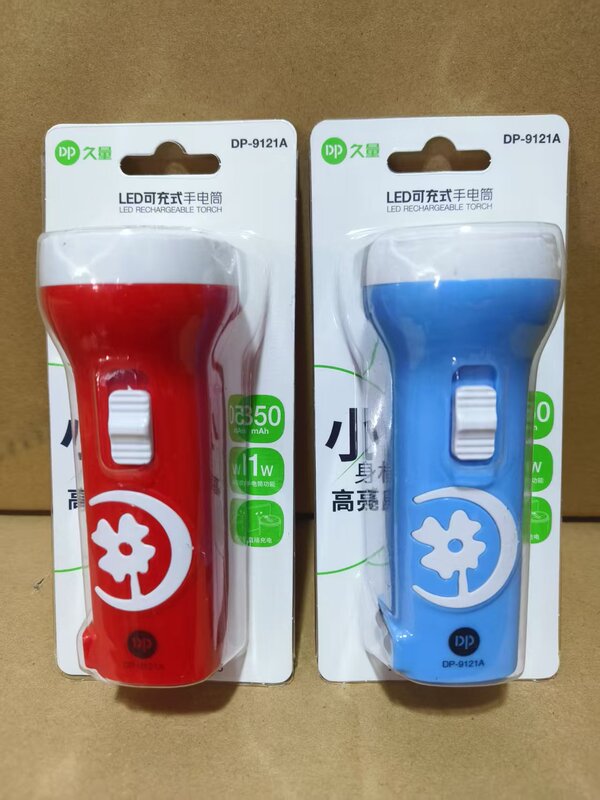 Jiuliang 充電式 LED 懐中電灯家庭用シングルランプビーズ強力な光屋外ポータブルプラスチック懐中電灯ミニギフト|undefined