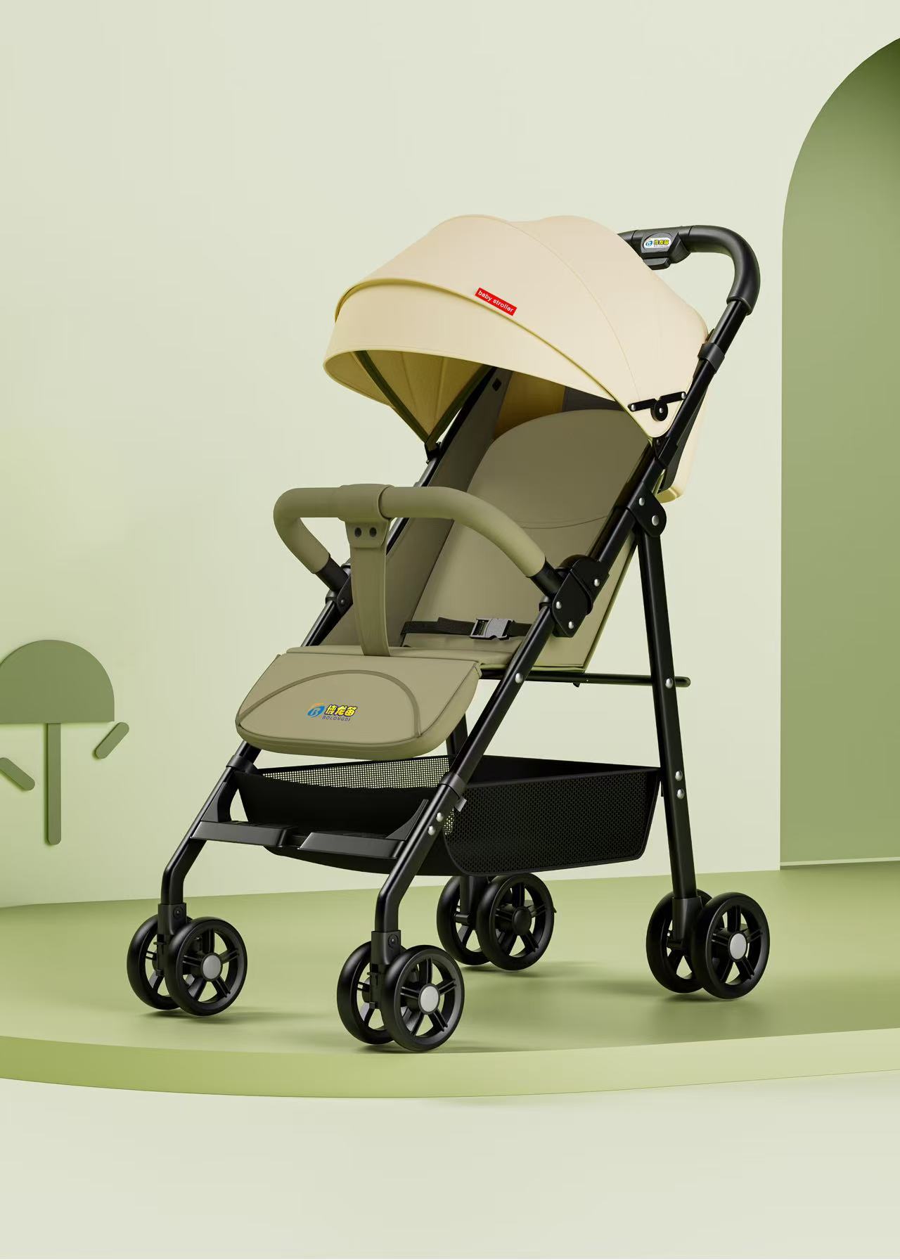 El cochecito de bebé puede sentarse y acostarse, portátil plegable, cochecito de paraguas para bebé, cochecito de cuatro ruedas, cochecito para niños