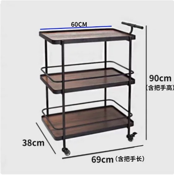 北欧移动餐车酒店送点心车茶水车酒水车小推车蛋糕车移动餐车热点