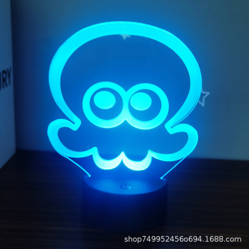 Octopus Squid Creative 3D Nightlight Home Night USB Decorative Lamp Bedside Cabinet Ornaments Birthday Gift for Boys Octopus Squid Creative 3D Nightlight Home Night USB Decorative Lamp Bedside Cabinet Ornaments Birthday Gift for Boys