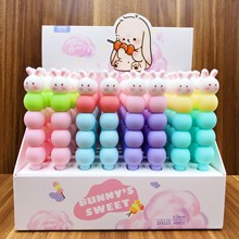 串串兔子硅胶中性笔冰糖葫芦卡通软硅胶中性笔  40支一盒水笔