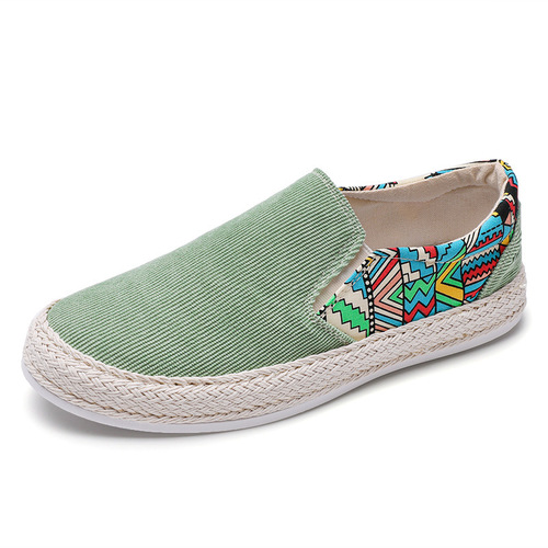 Cloth shoes for men 2024 new spring breathable casual one-legged thousand-layer sole handmade men's old Beijing canvas shoes