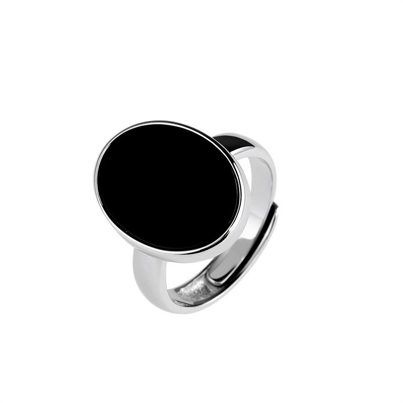 Oval Ring For Women Classic Flat Design Elegant Fine Jewelry_voghion.com