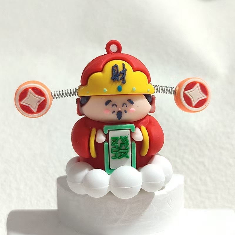 Adornos de celebridades de Internet, llavero de coche, decoración de coche, mano pequeña, Douyin, el mismo estilo, adornos de buena suerte