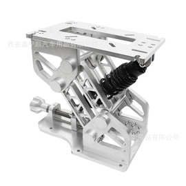 座椅手动升减震房车轮船游艇座椅底座支架氧化膜亮银色方形支撑船