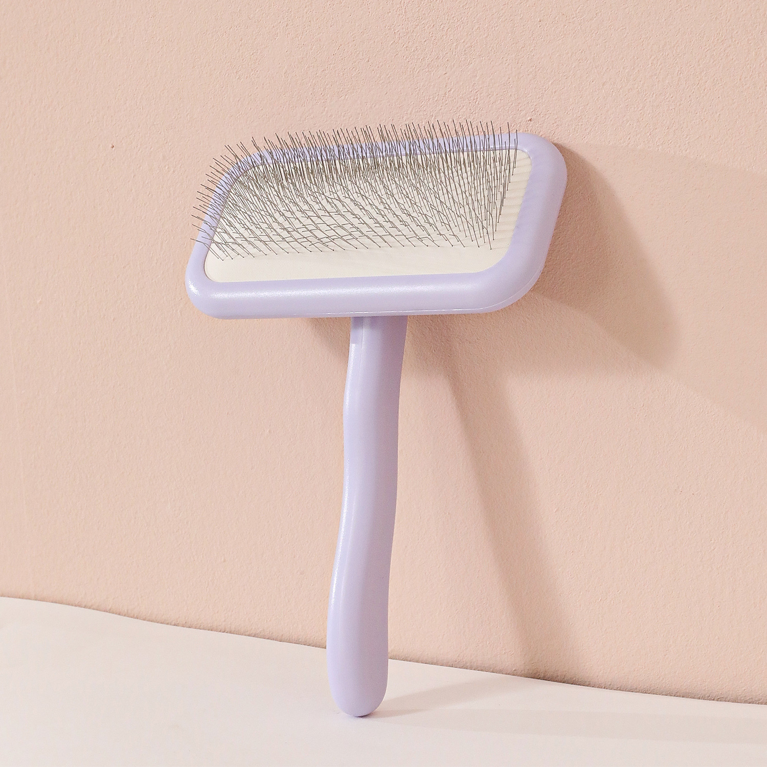 Spot al por mayor peine de pelo peine universal para perros y gatos medio paquete de manivela de blíster peine de cabeza cuadrada peine autolimpiante