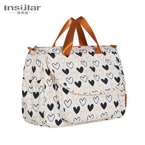 Yinxiuli Multifunctional Waterproof Mummy Bag Shoulder Crossbody Hand-held Mother and Baby Bag Outing Bag Mommy Bag Cross-border