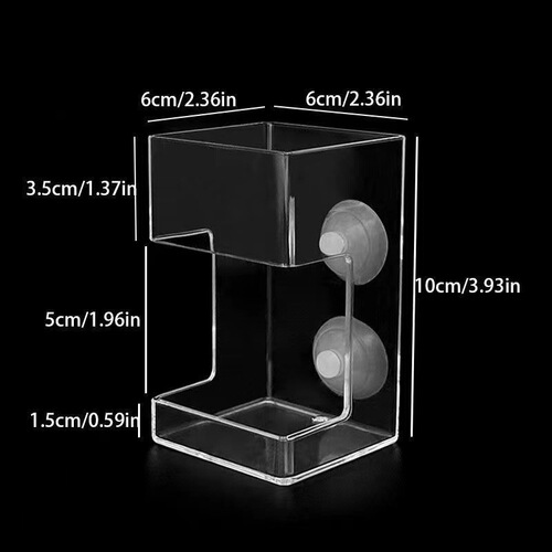 Fish tank feeder red bug cup aquarium feeding ring floating fixed fish feeder feeding ring feeding tube sinking type