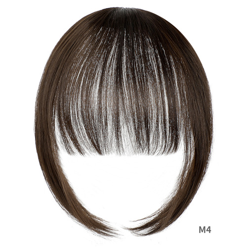 Wig bangs natural seamless hair extensions with sideburns hand-woven long air bangs on both sides chemical fiber wig
