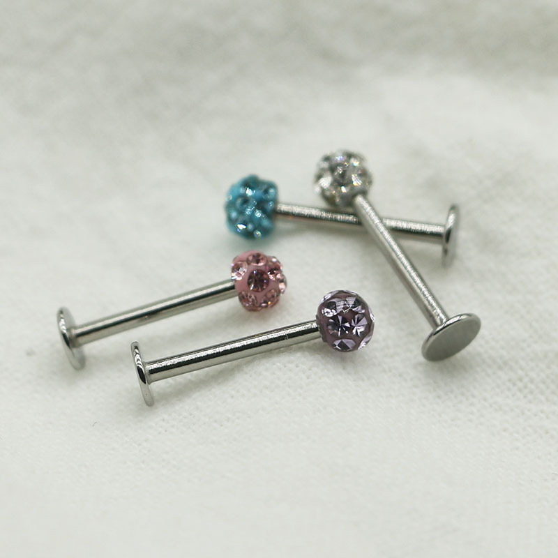 Simple Style Geometric Titanium Steel Polishing Tongue Nail 1 Piece