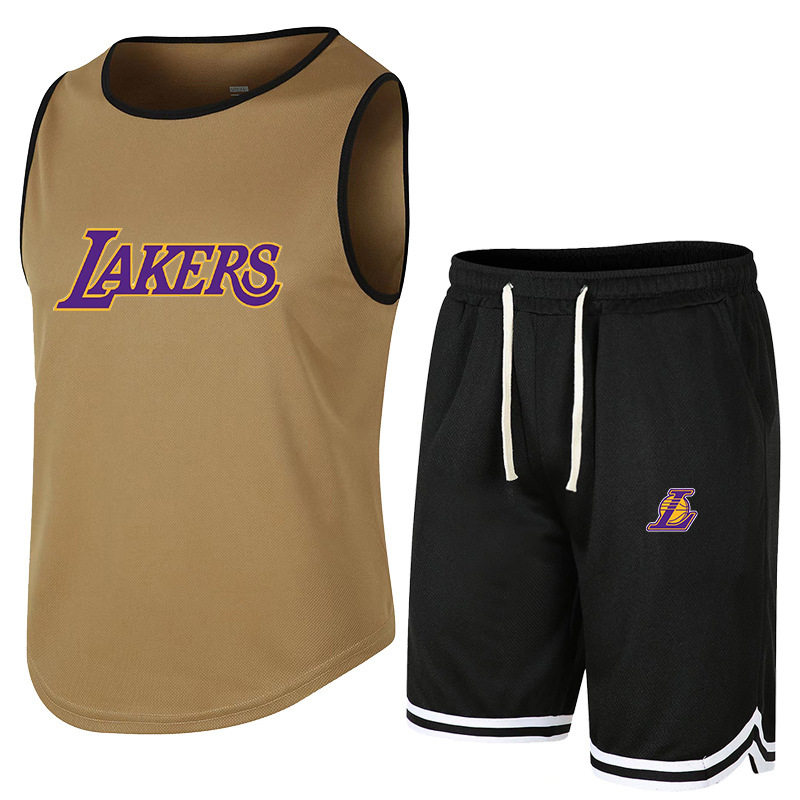 210g Weight Polyester Fabric Type Casual Pants, Sweatpants Pants Type Racerback Tank Tops Tops Type Pants Sets Sets Type Round Neck Neckline Solid Color Pattern Men's Gender Casual, Sports Style Men's Solid Color Casual Sports Round Neck Men's Sets 19