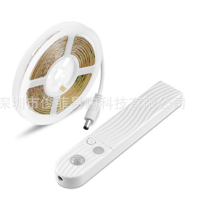 LED 인체 지능형 유도 배터리 상자 빛 PIR 적외선 스포츠 캐비닛 옷장 라인 빛 유도 야간 조명