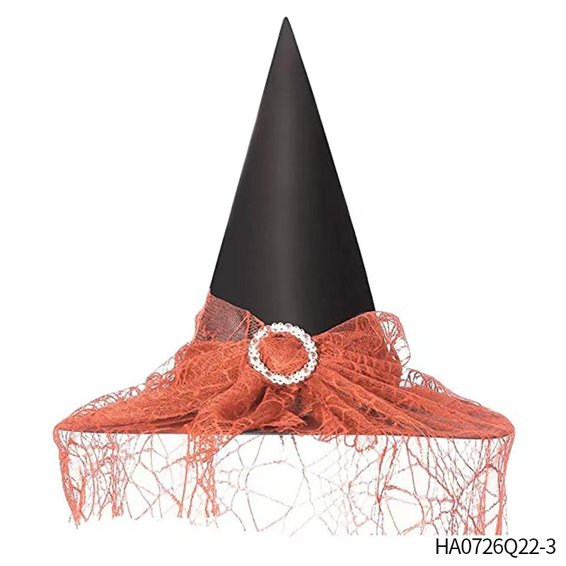 Fiesta de vacaciones Suministros de fiesta Sombrero de bruja de Halloween Sombrero de bruja Sombrero de bruja Accesorios de disfraces de maquillaje