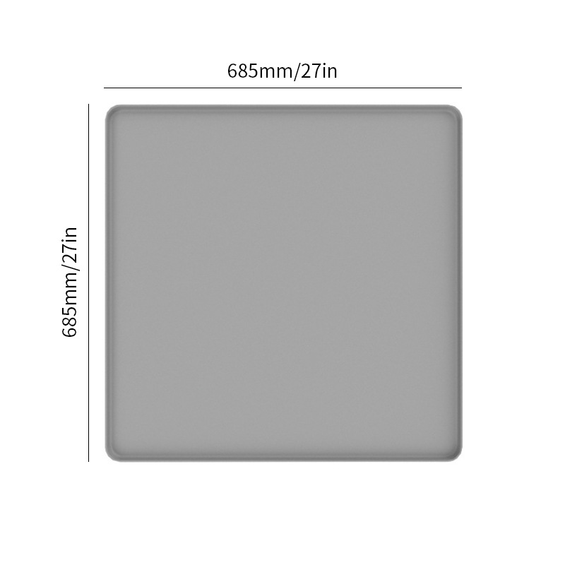 회색 (685*685mm)* 세탁기 패드 * 사각형