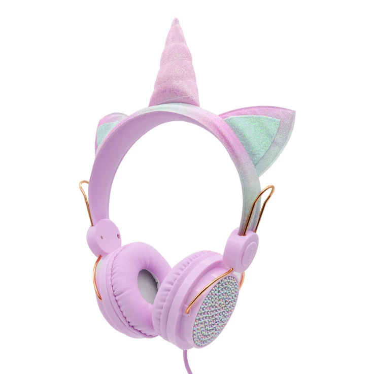 Cartoon Unicorn Bluetooth Headphones for Mobile, Phone, Tablet, Laptop – Soft, Skin-friendly Earmuffs