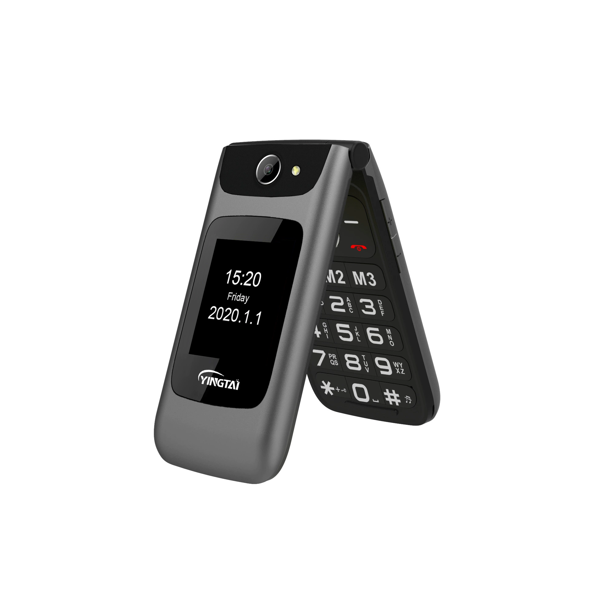 Классичный складной мобильник для пожилых, 1,77 дюйма, 2G, G4, 4G