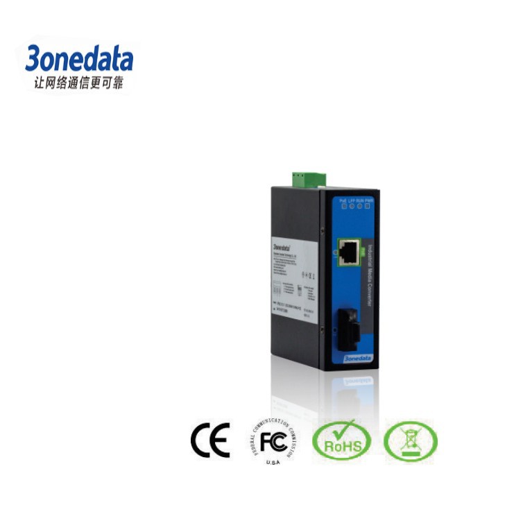 IPMC101-1F-POE    工业级 POE 光纤收发器