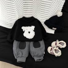 韩系婴儿毛衣秋冬季宝宝卡通可爱加厚针织衫冬装洋气小童打底衣服