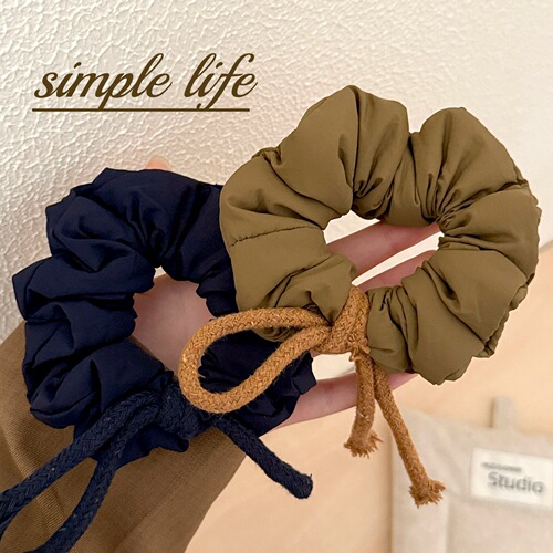 3D Fabric Pom-pom Cotton Velcro Hair Tie for Girls, Korean Style Versatile Knot Hair Accessory