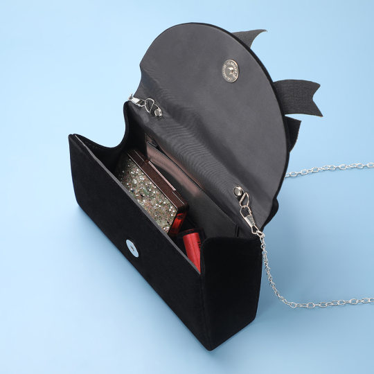 Cross-border Fashion Bow Evening Bag Women's Dress Shining Matching Light Luxury Crossbody Small Square Bag Banquet Bag