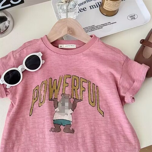 Girls dress summer 2024 new fashionable children's internet celebrity fashionable children's fashion t-shirt long skirt summer fashion trend
