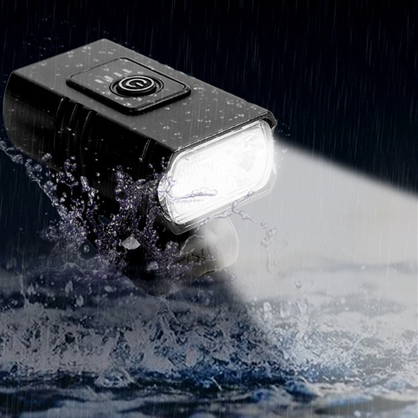 Luz de la bicicleta luz USB T6 luz fuerte luz de la linterna de montar a caballo noche potencia Pantalla de bicicleta de montaña faro