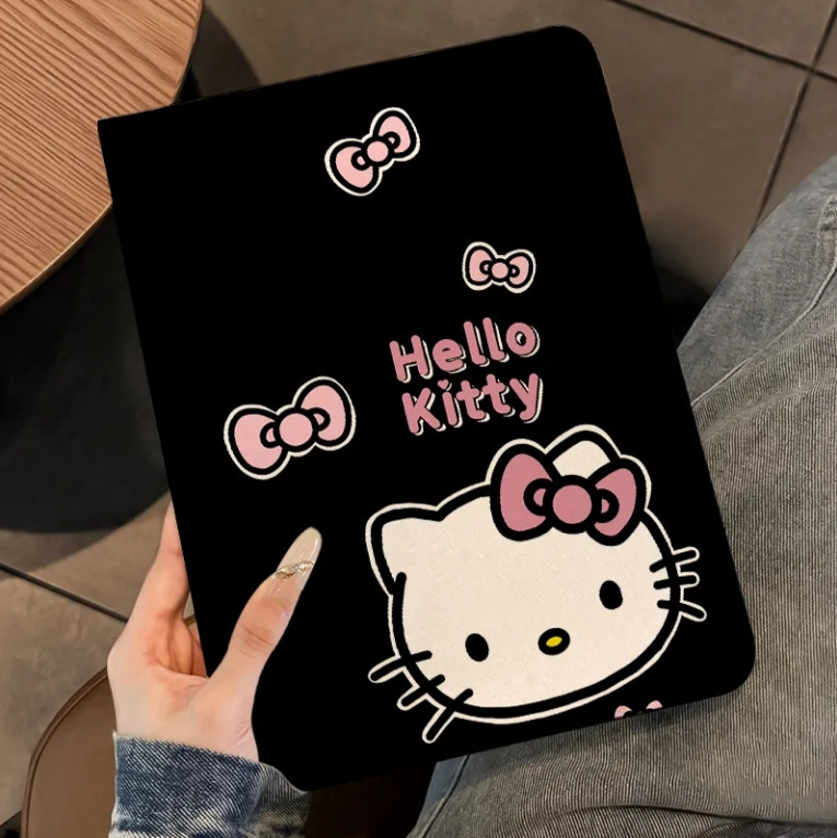 Black Background Classy Kt Cat iPad Protective Case Suitable for iPad Air6/7 Book-Style Tablet Case Pro11 with Pen Slot Black Background Classy Kt Cat iPad Protective Case Suitable for iPad Air6/7 Book-Style Tablet Case Pro11 with Pen Slot