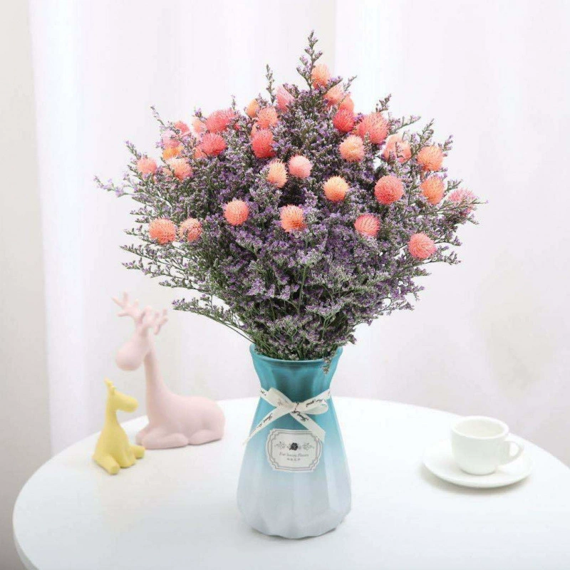 Украшение букета из сушеных цветов, ваза на удачу, цветочная композиция, любовная трава, высококачественный цветок для демонстрации в гостиной, производитель минимальной партии из одной штуки