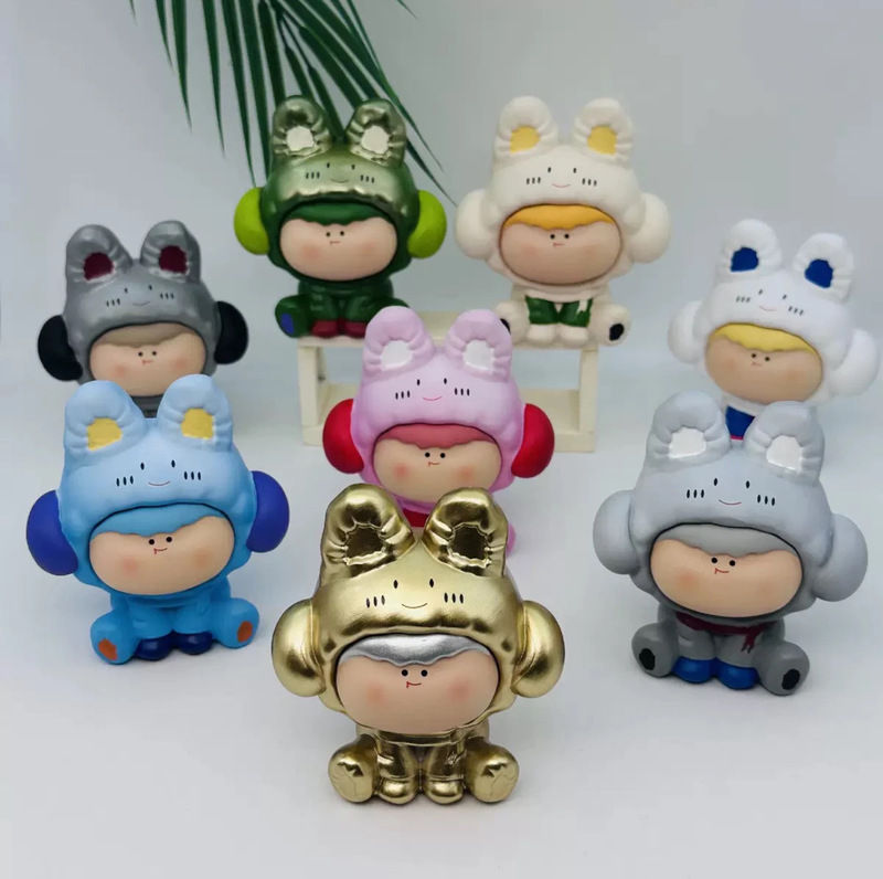 [Tik Tok Hot Style] 暖かい冬のヘッドフォンバッグ Li Sili Lilith 車の動物かわいいデスクトップ装飾品 DIY ジュエリー|undefined