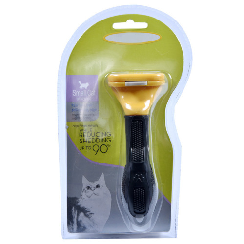 One-click pet hair removal comb dog grooming brush dehairing needle comb hair removal beauty comb cleaning supplies