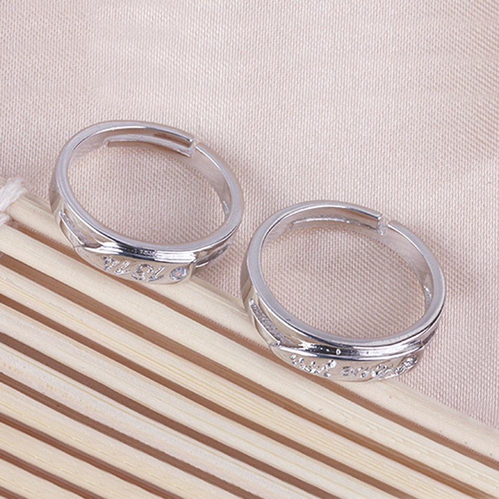 唯华 Silver ring for beloved, bright catchy style, Switzerland, simple and elegant design