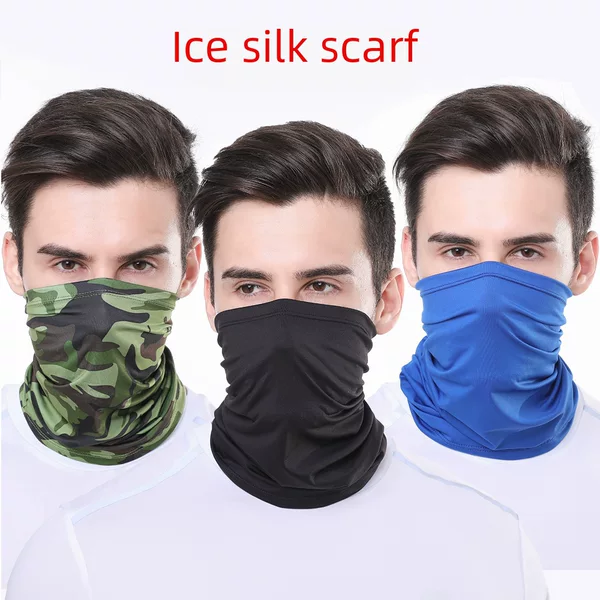 Amazon Cycling Sun Protection Mask for Men and Women Sports Cycling Ice Silk Scarf Fishing Windproof Bicycle Neck Scarf