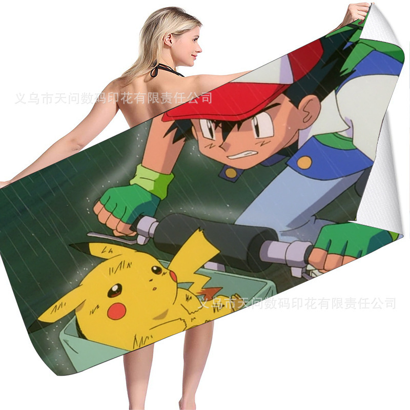 Pokemon Beach Towel Pokemon Bath Towel Pokemon Towel Pokemon Beach Bath Towel